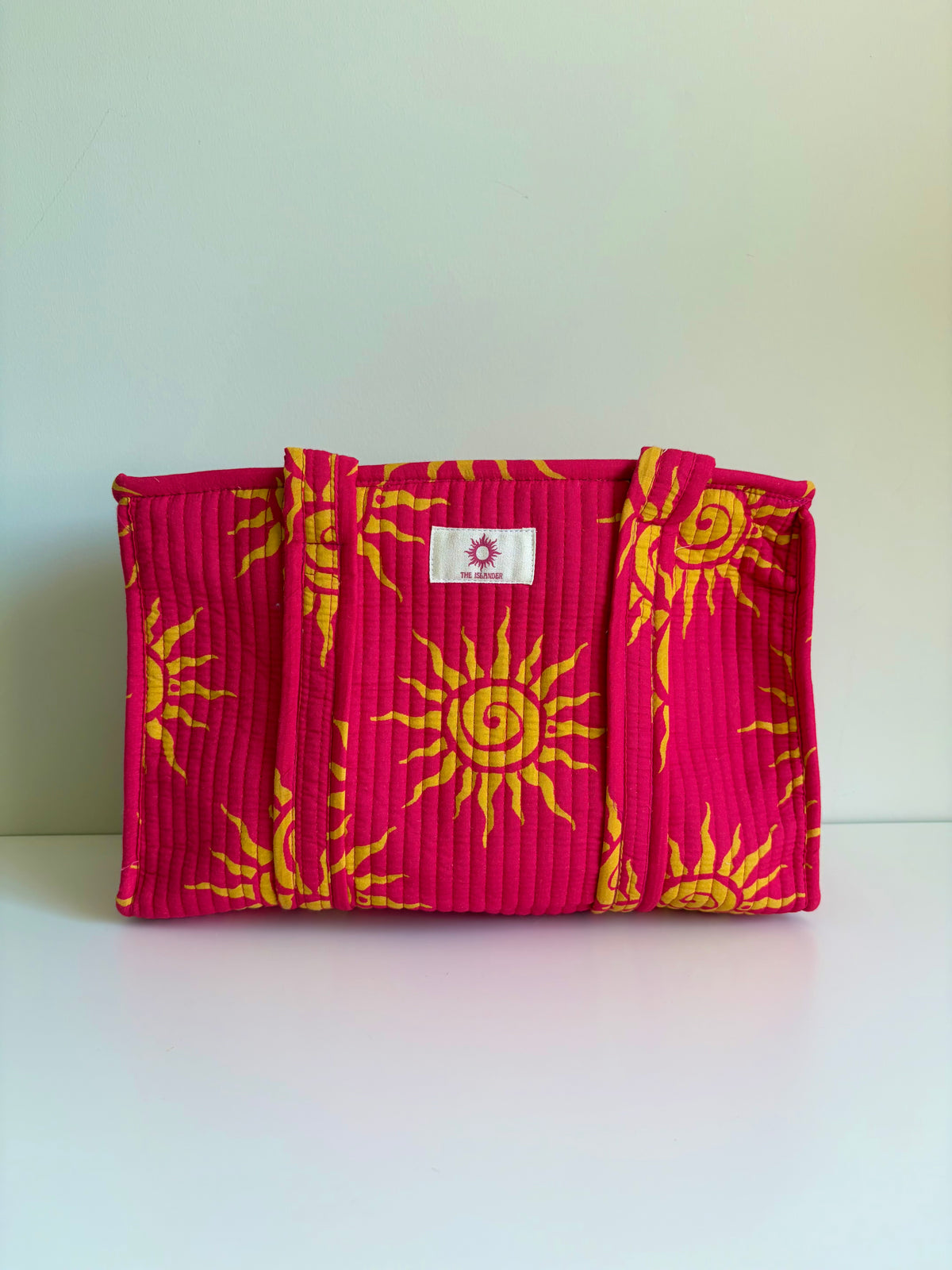 Pink Suns Midi Tote Bag