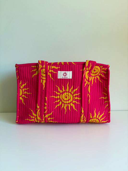 Pink Suns Midi Tote Bag