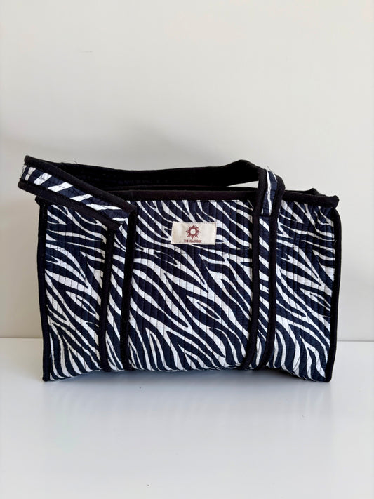 Zebra Midi Tote Bag