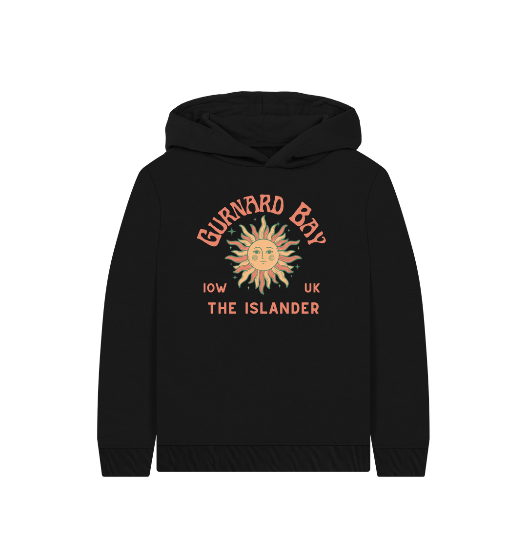 Black Kids Hoody - Gurnard Bay - Sunshine - The Islander - Isle of Wight