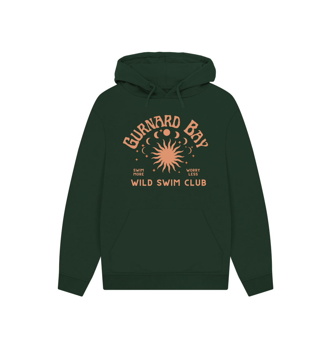 Evergreen Gurnard Bay - Wild Swim Club - Unisex Oversized Fit Hoodie - Organic Cotton