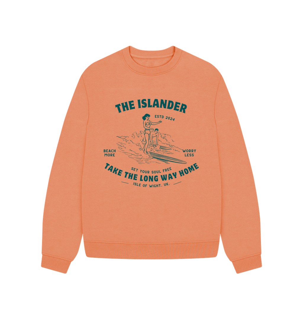 Apricot Printed Sweater