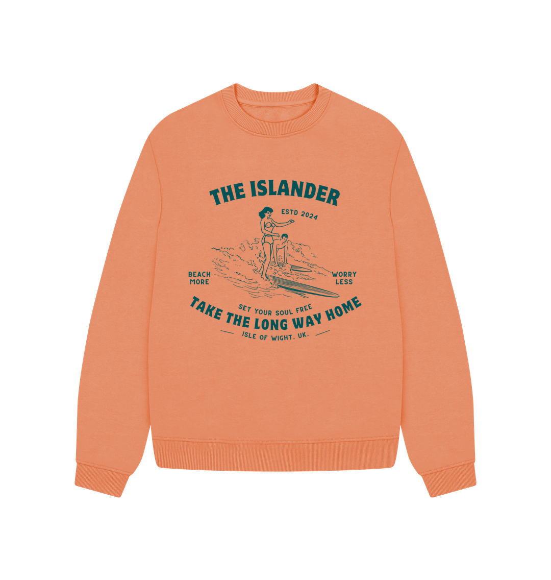 Apricot Printed Sweater