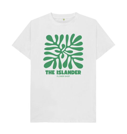 White Flower print - Unisex Tshirt - The Islander