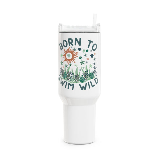 Born To Swim Wild 40oz Tumbler