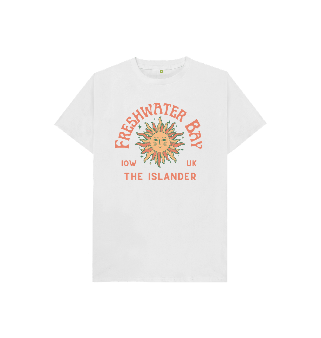 White Freshwater Bay - Kids Tshirt - The Islander - 100% Organic Cotton