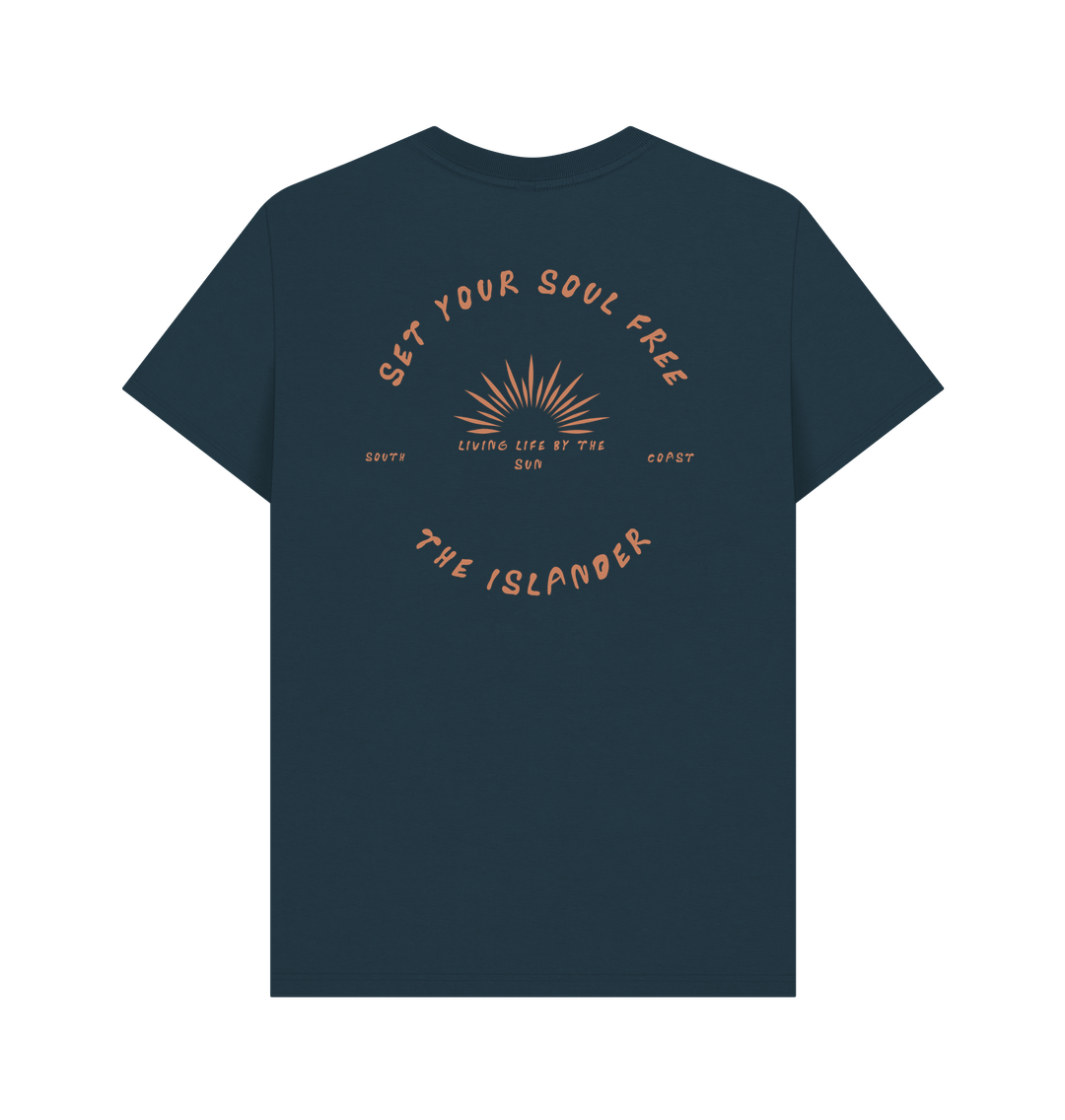 Denim Blue Printed T-shirt