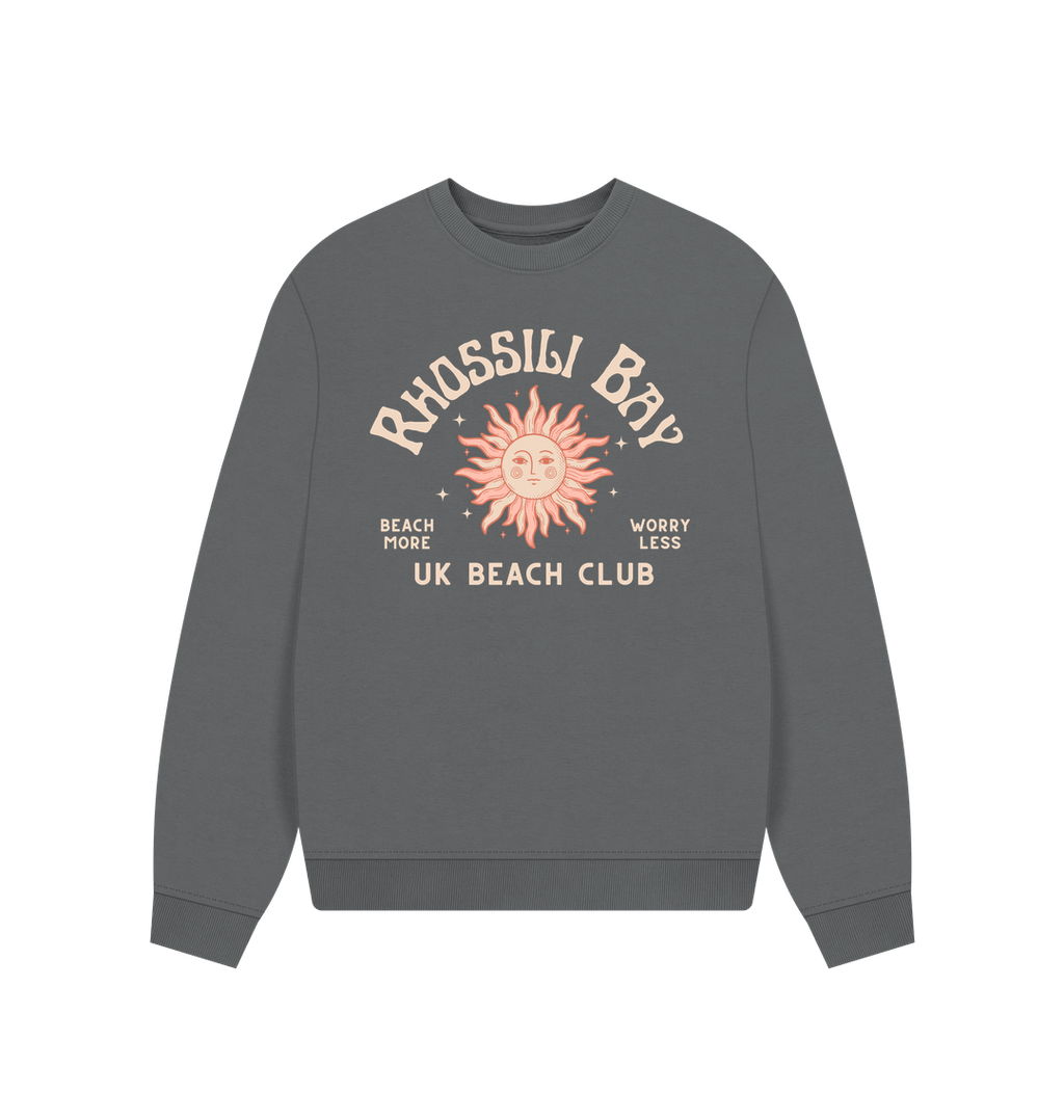 Slate Grey Printed Sweater