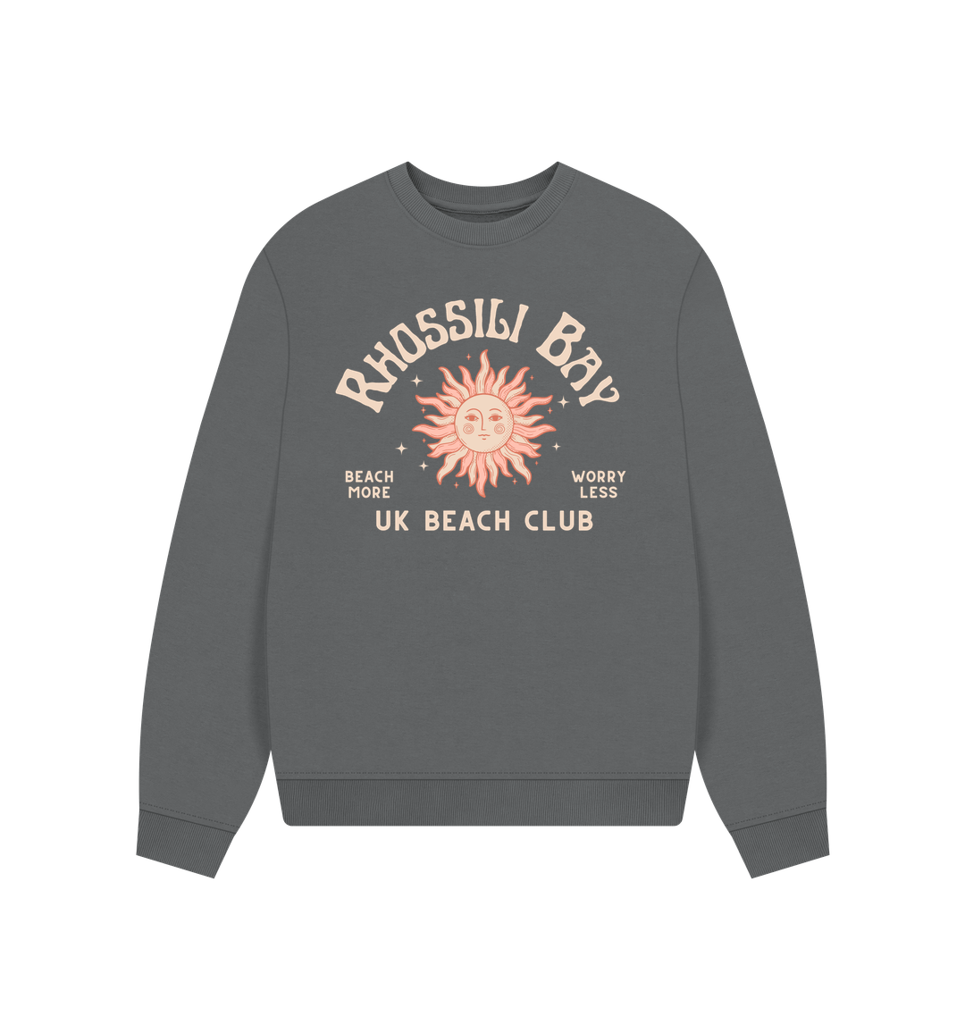 Slate Grey Printed Sweater