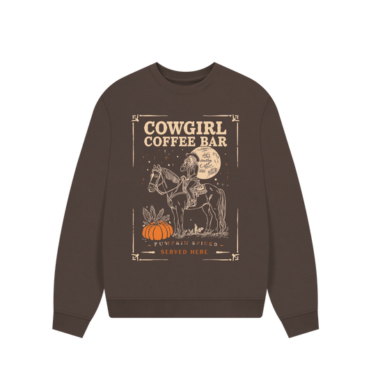Chocolate Printed Sweater Front