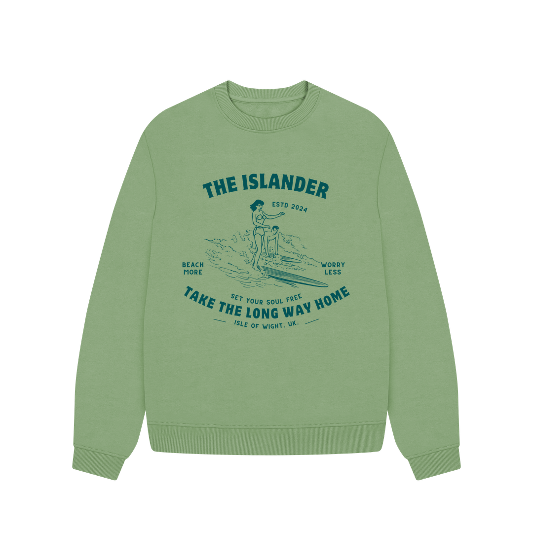Sage Printed Sweater