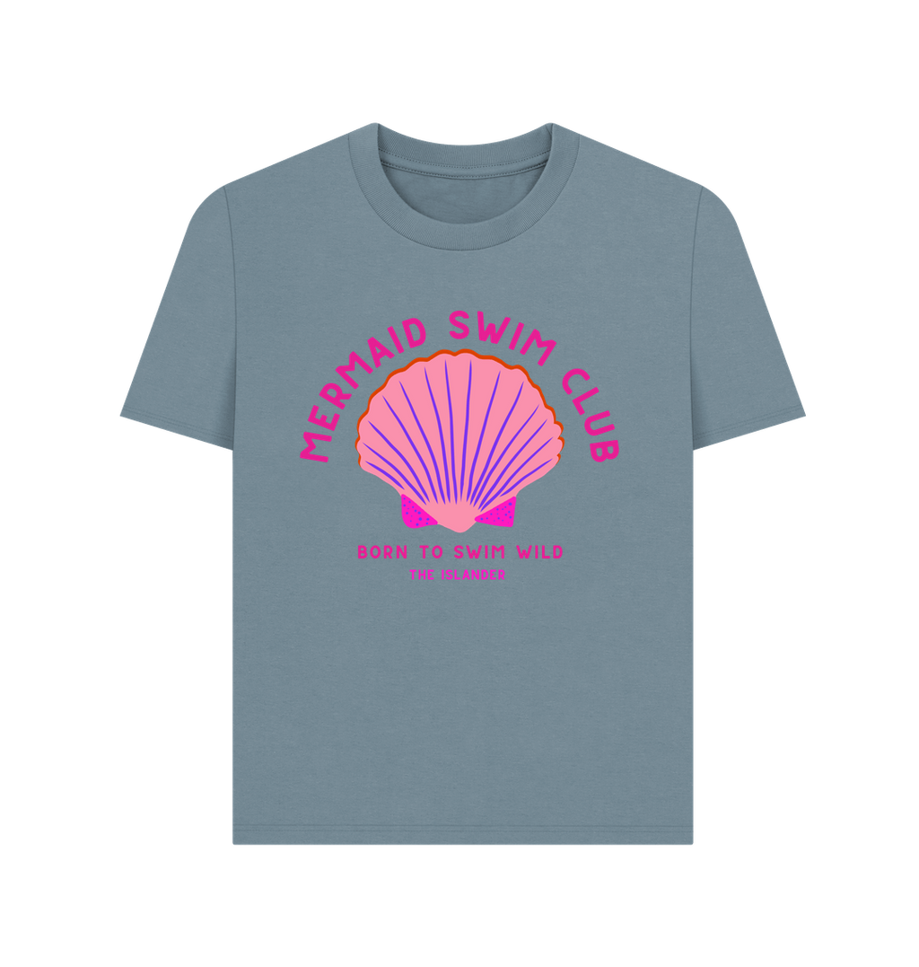 Stone Blue Printed T-shirt