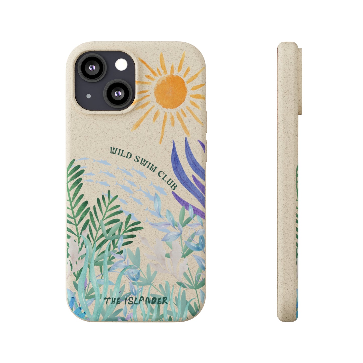 Wild Swimming  - Biodegradable Phone Case - Made from Natural Materials