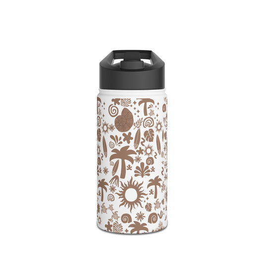 Abstract Island Life - Stainless Steel Water Bottle