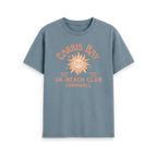 Stone Blue Printed T-shirt Front
