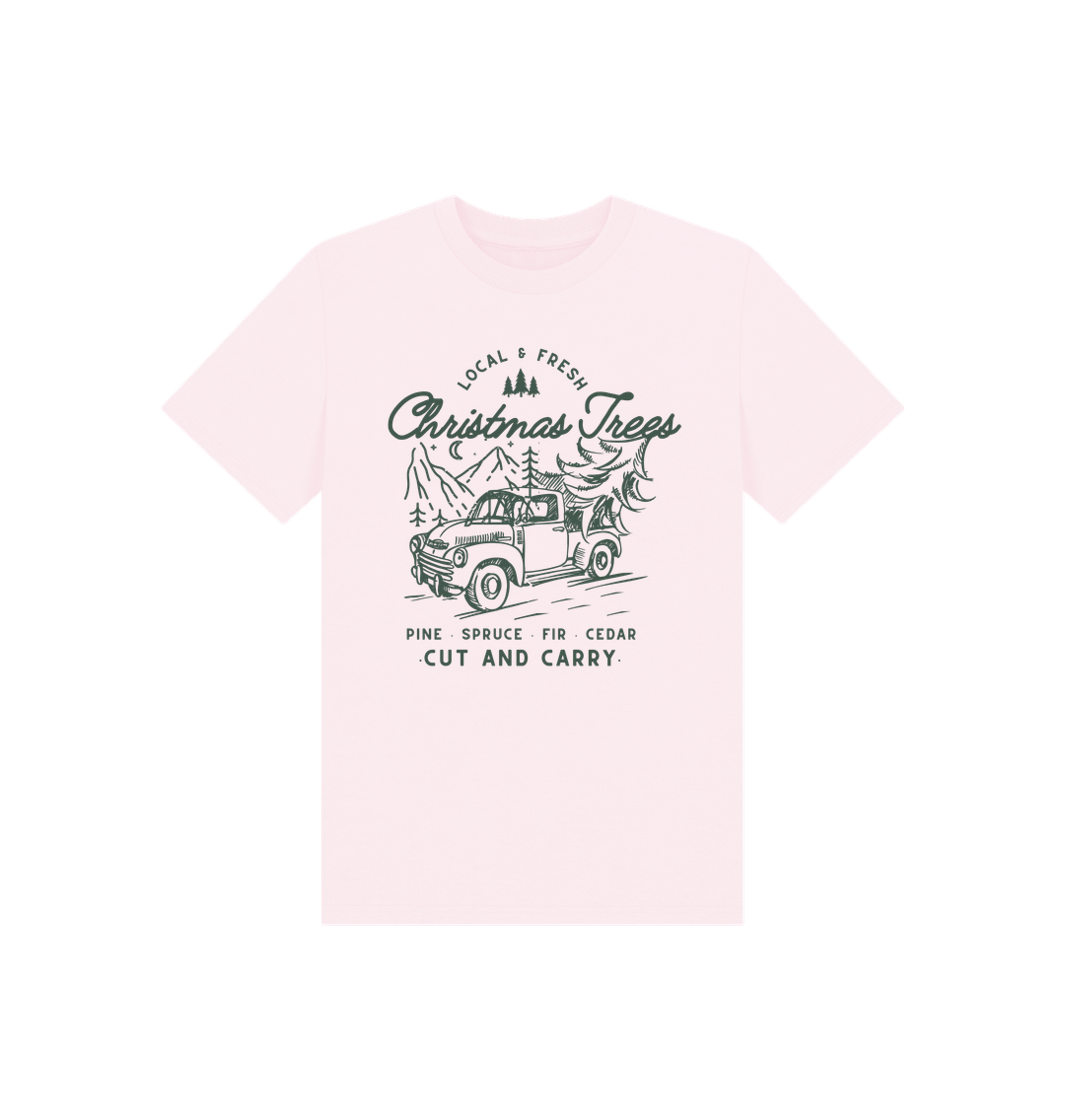 Pink Christmas Tree - Kids T Shirt