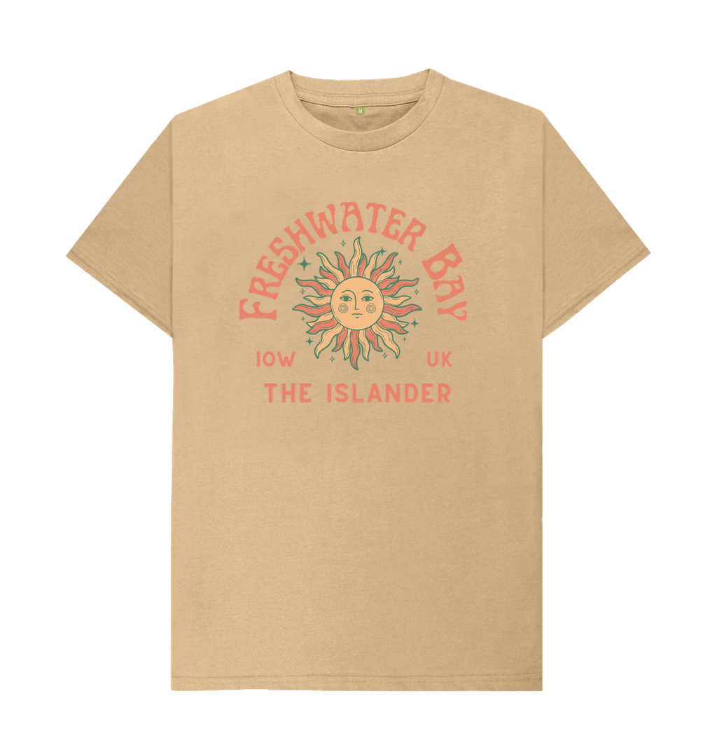 Sand Freshwater Bay - Mens\/Unisex Tshirt - Sunshine and stars - The Islander