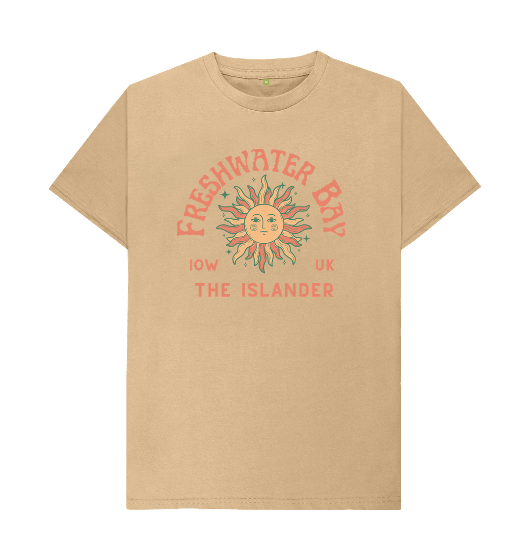 Sand Freshwater Bay - Mens\/Unisex Tshirt - Sunshine and stars - The Islander