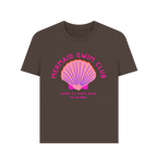 Chocolate Mermaid Swim Club - Pink Wild Swim Club - Women's T Shirt