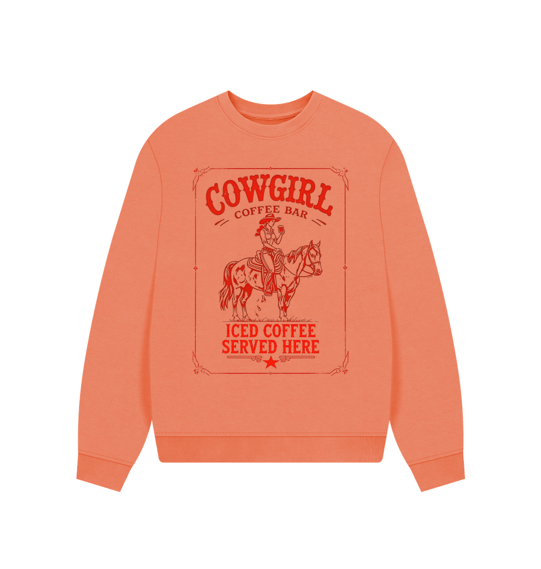 Apricot Printed Sweater