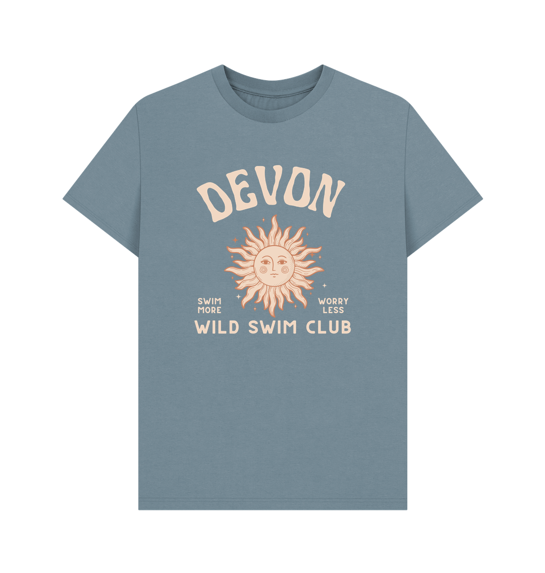 Stone Blue Printed T-shirt