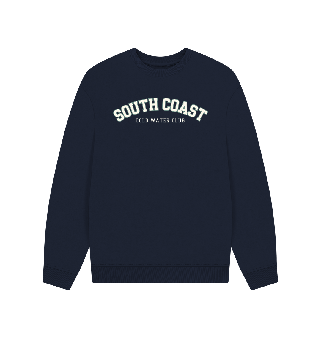 Navy Blue South Coast Cold Water Club - Unisex Oversized Sweatshirt