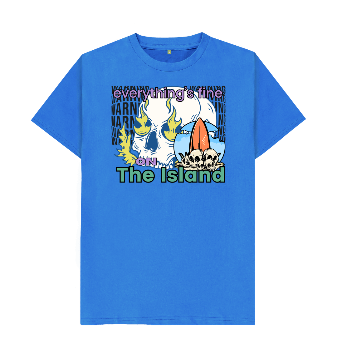 Bright Blue Printed T-shirt