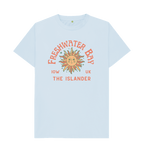 Sky Blue Freshwater Bay - Mens\/Unisex Tshirt - Sunshine and stars - The Islander