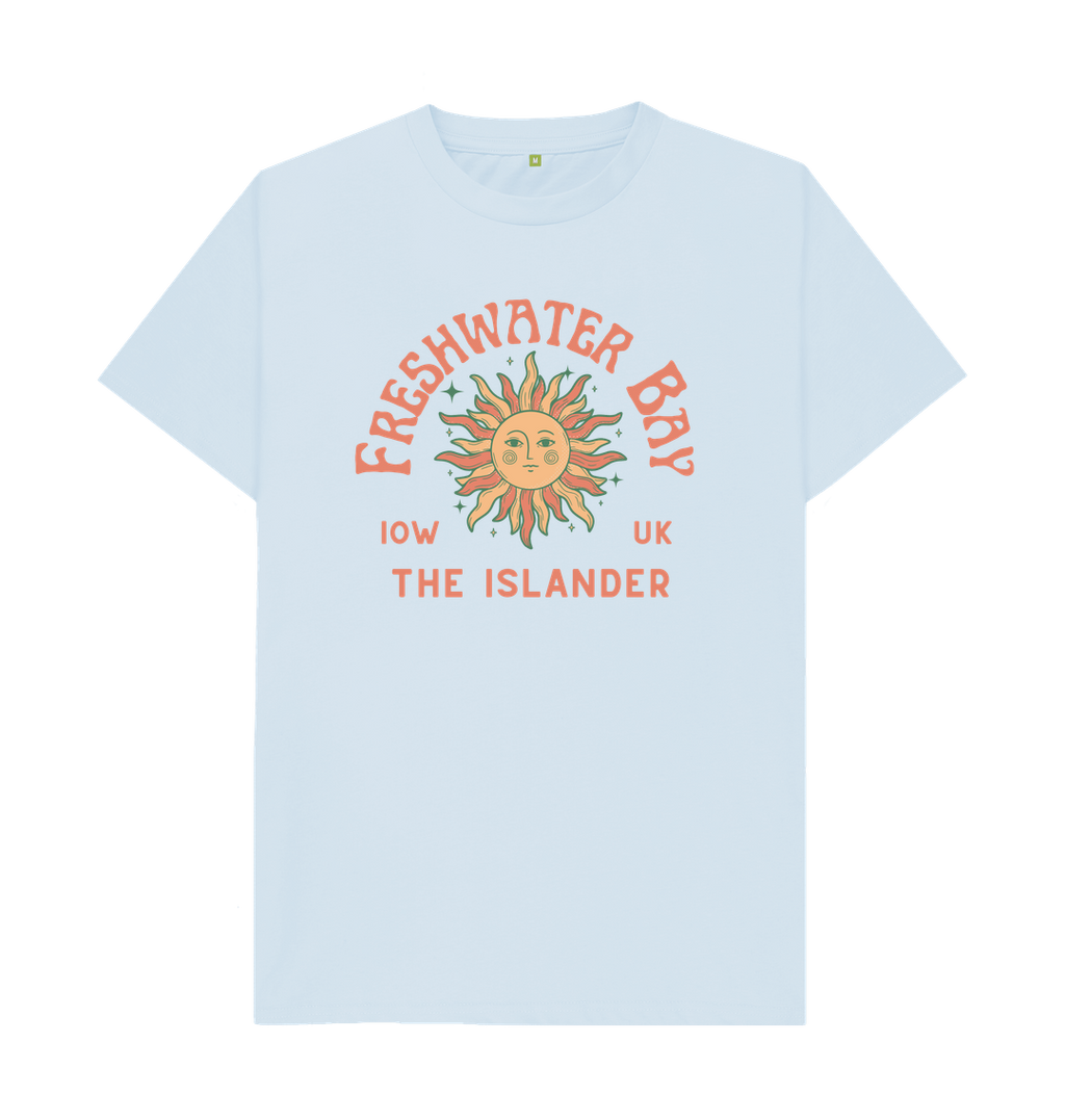 Sky Blue Printed T-shirt