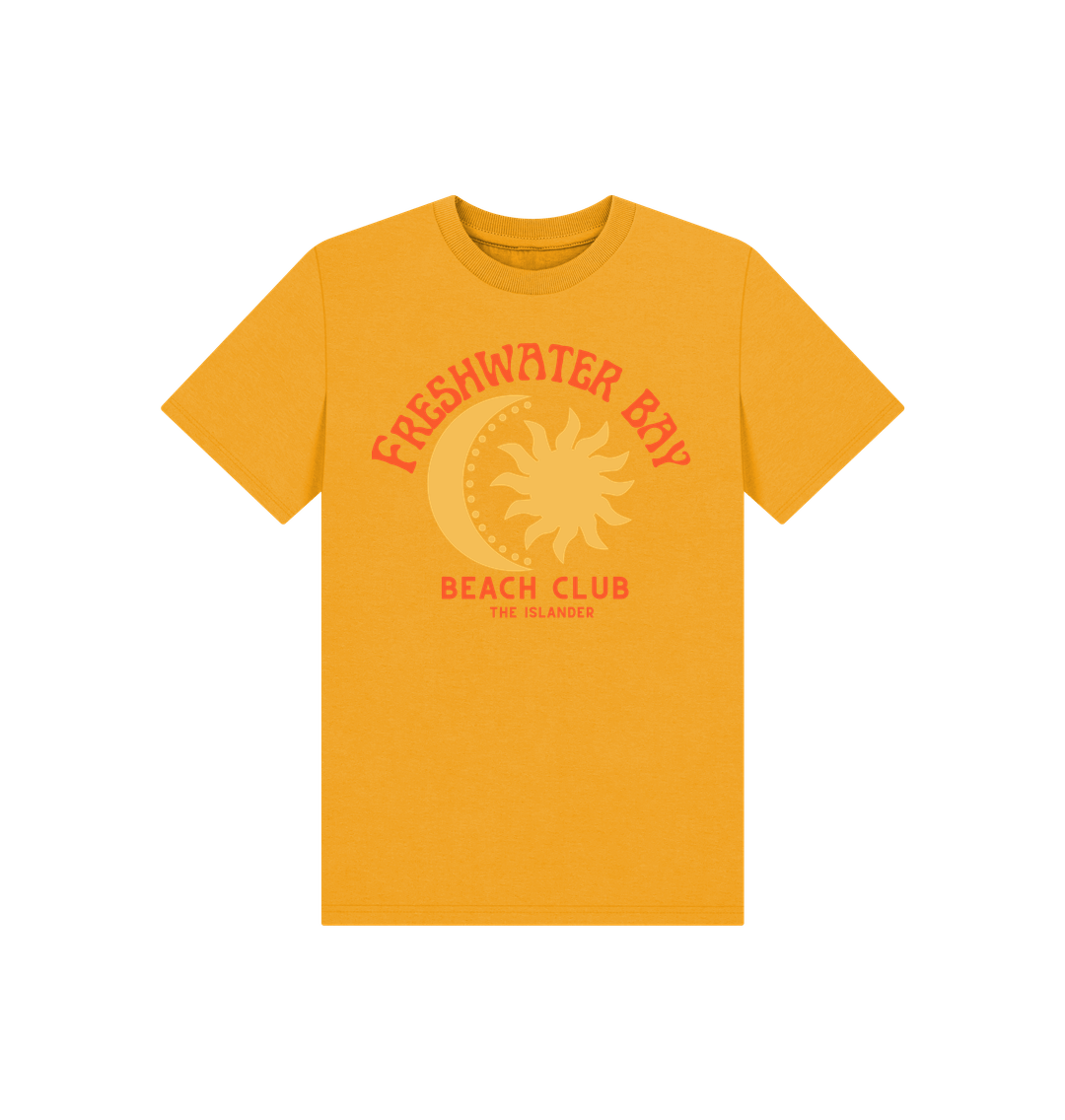 Mustard Freshwater Bay - Yellow Sun & Moon - Kids T Shirt