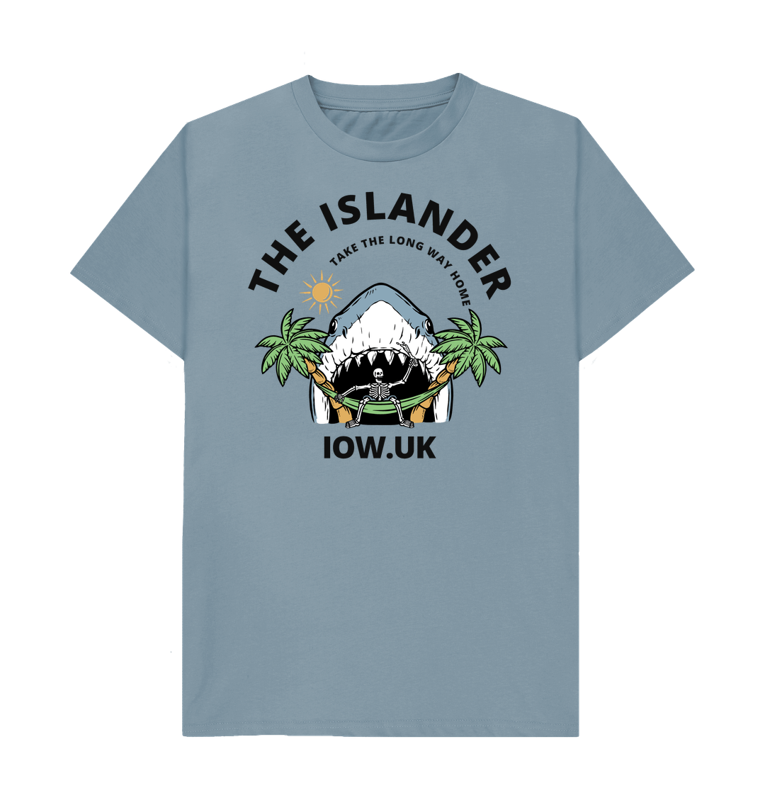 Stone Blue Printed T-shirt