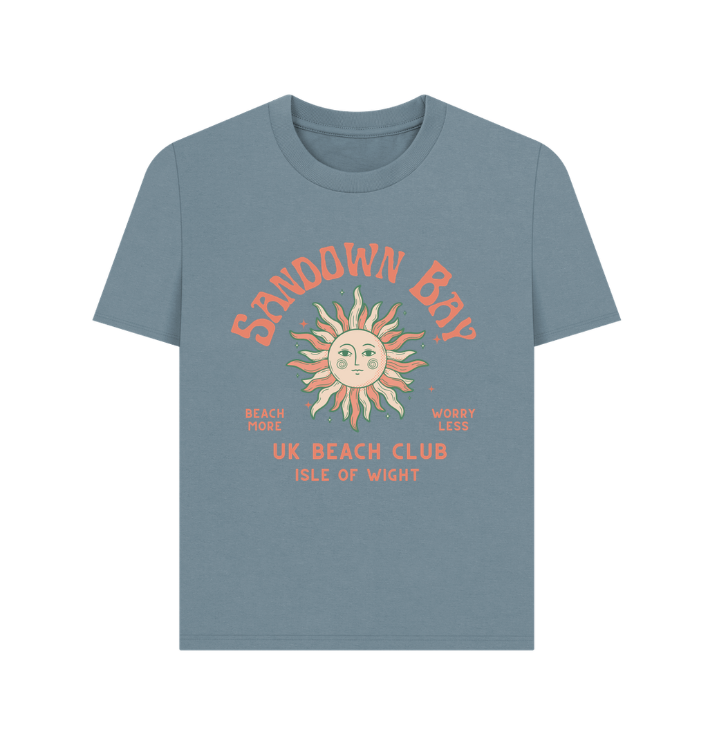 Stone Blue Printed T-shirt