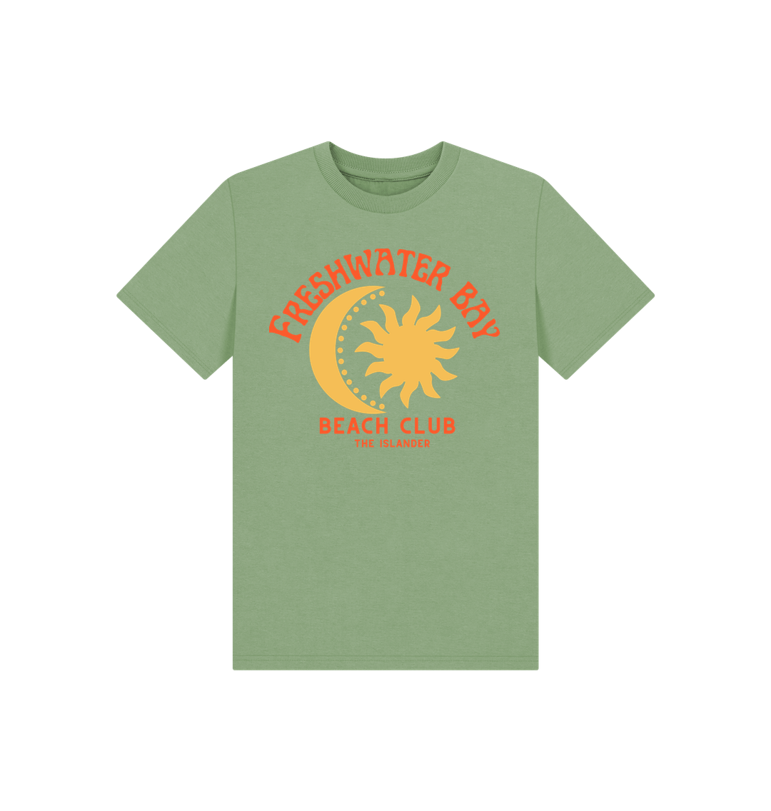 Sage Freshwater Bay - Yellow Sun & Moon - Kids T Shirt