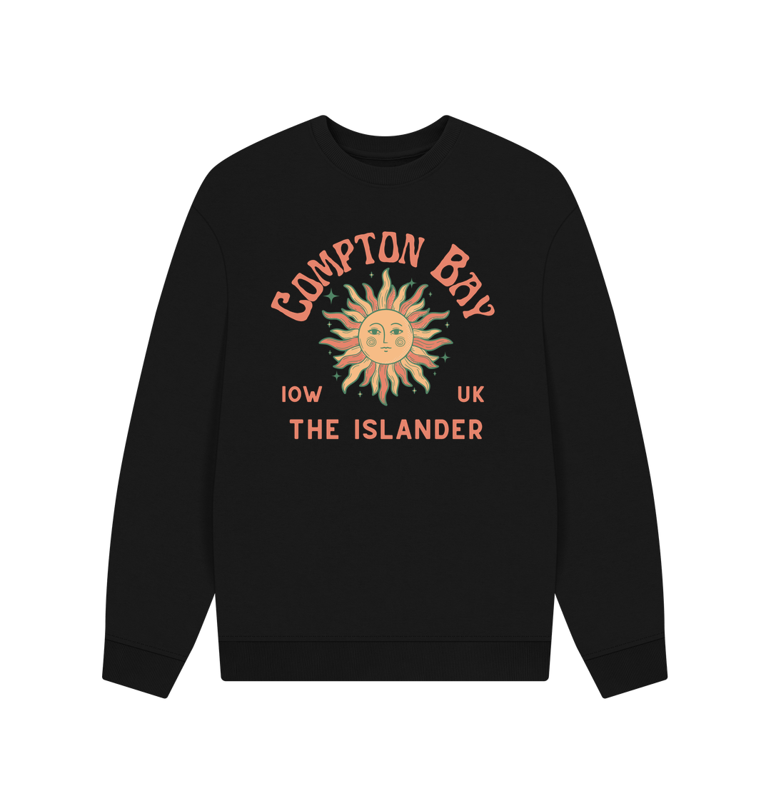 Black Compton Bay - Unisex Oversized Style Sweatshirt