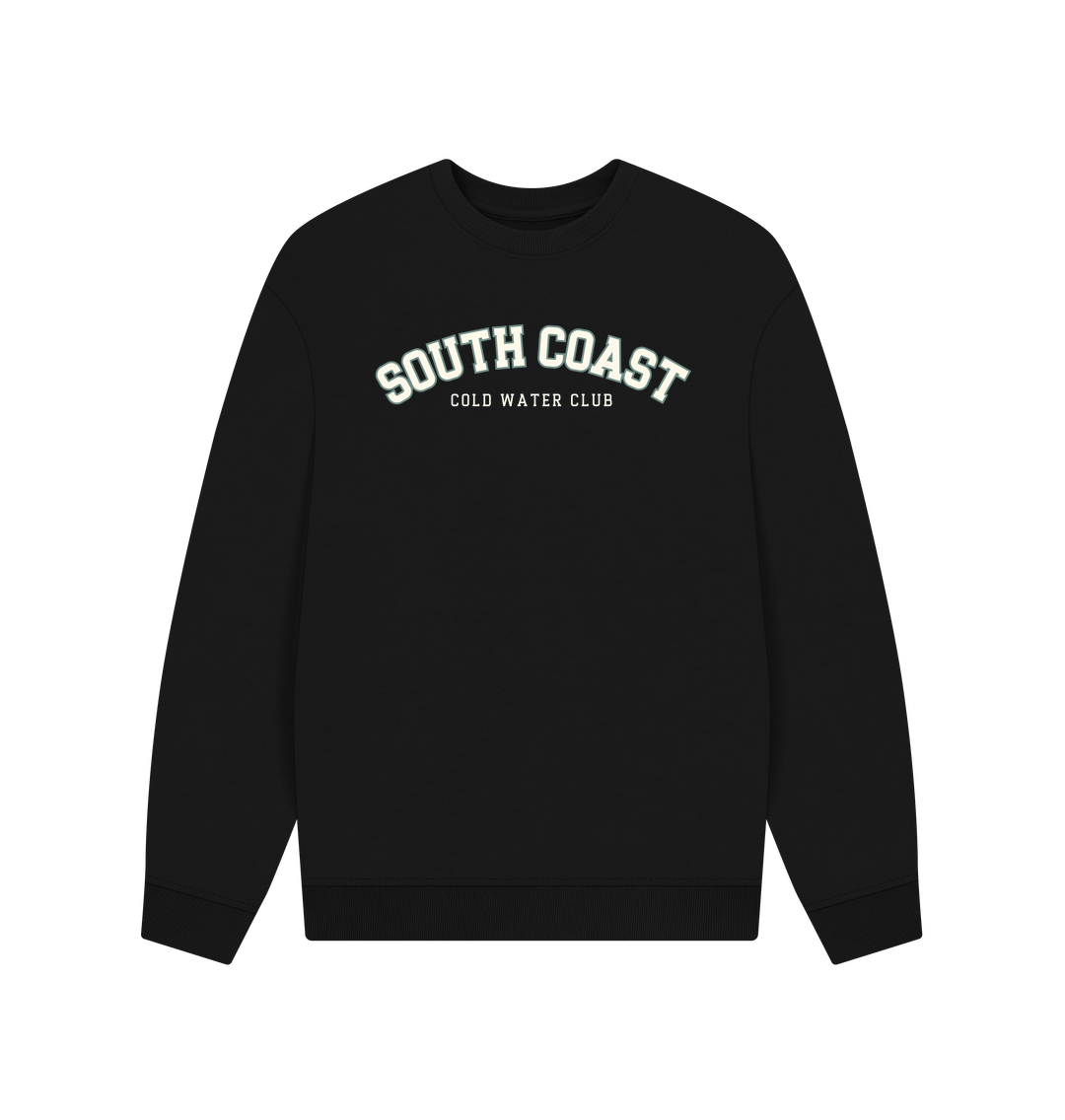 Black South Coast Cold Water Club - Unisex Oversized Sweatshirt