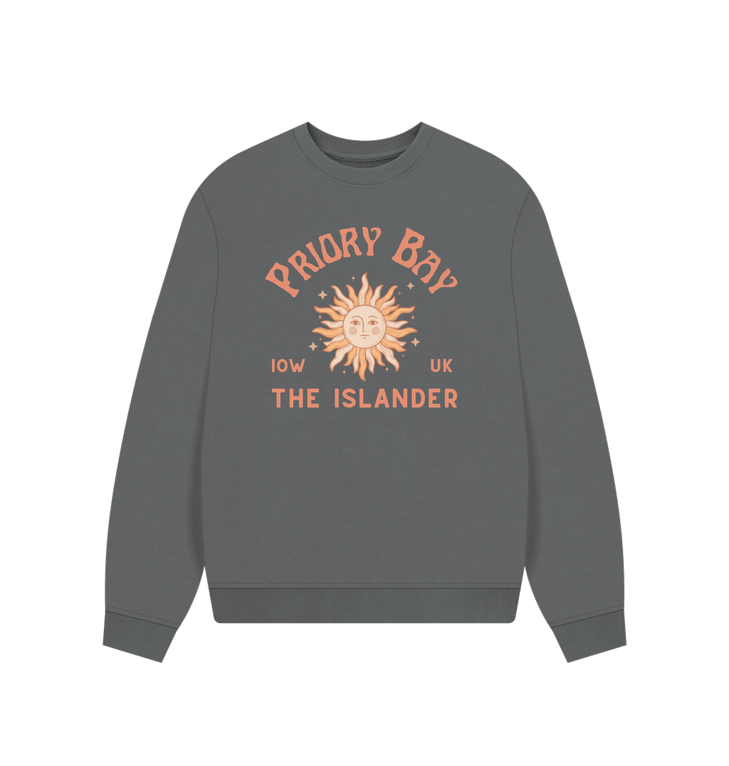 Slate Grey Printed Sweater