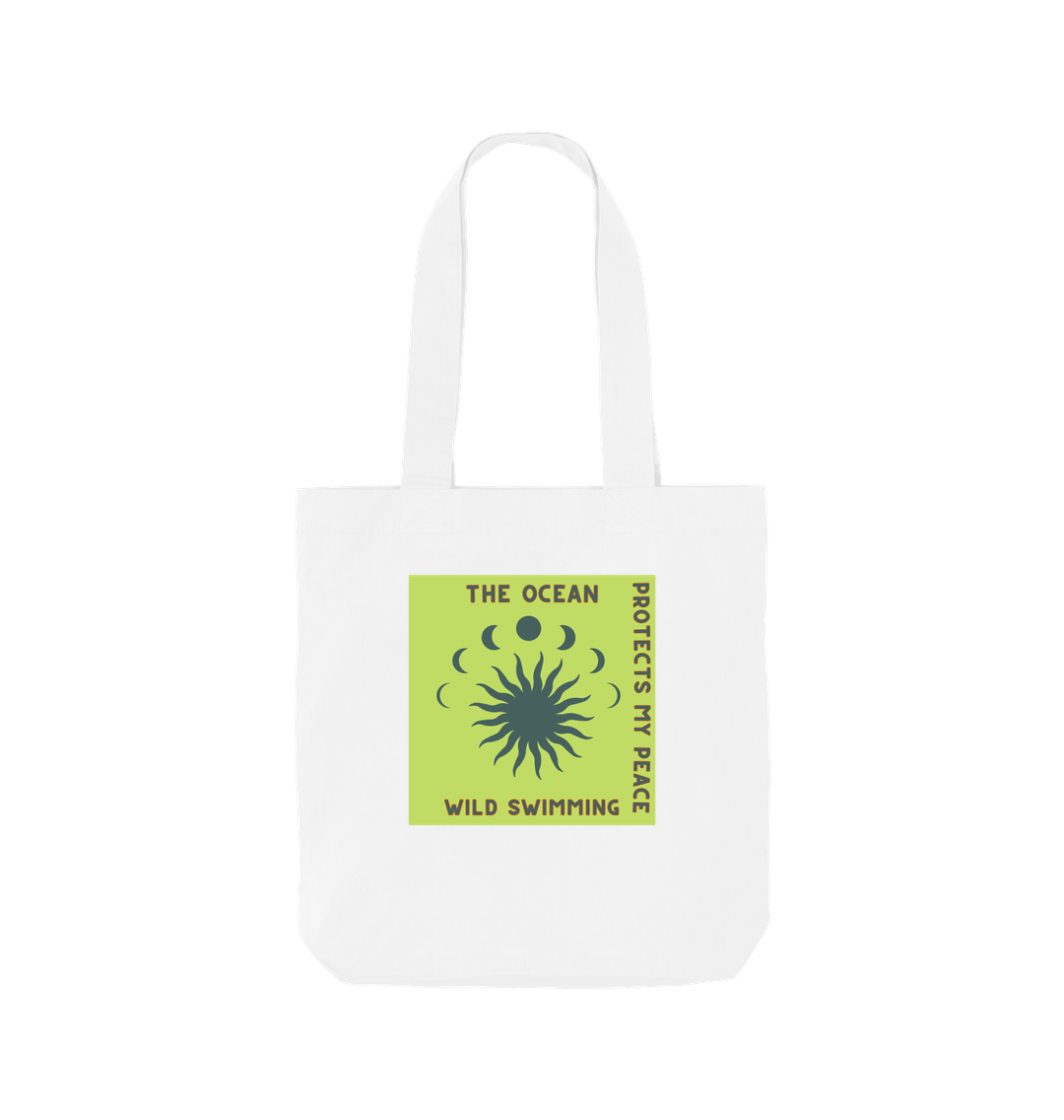 White Wild Swimming Tote Bag - Wild Swim Gift - Organic Cotton Tote