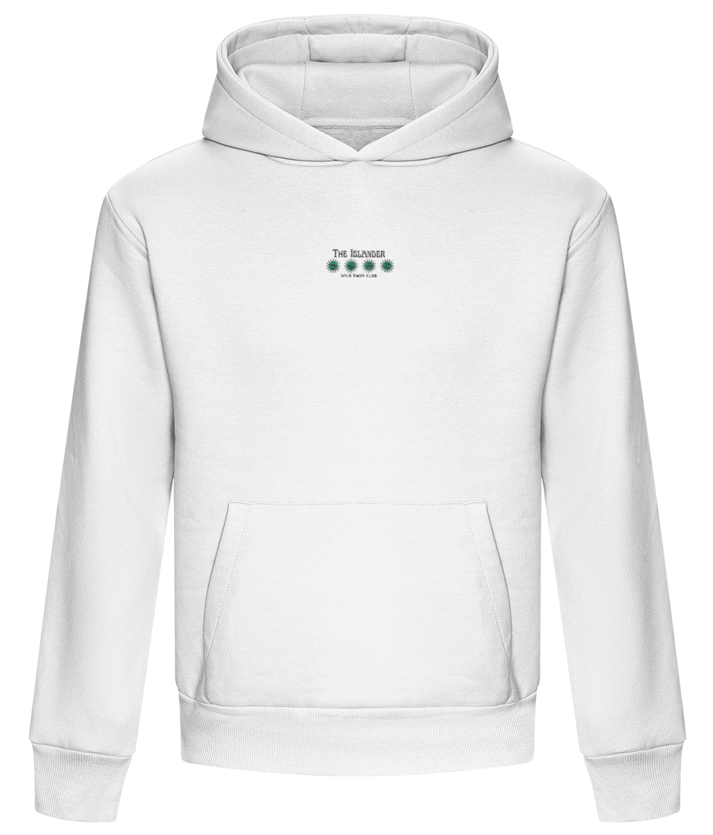 Heavyweight Premium Boxy Shape Hoodie - Wild Swim Embroidered - The Islander