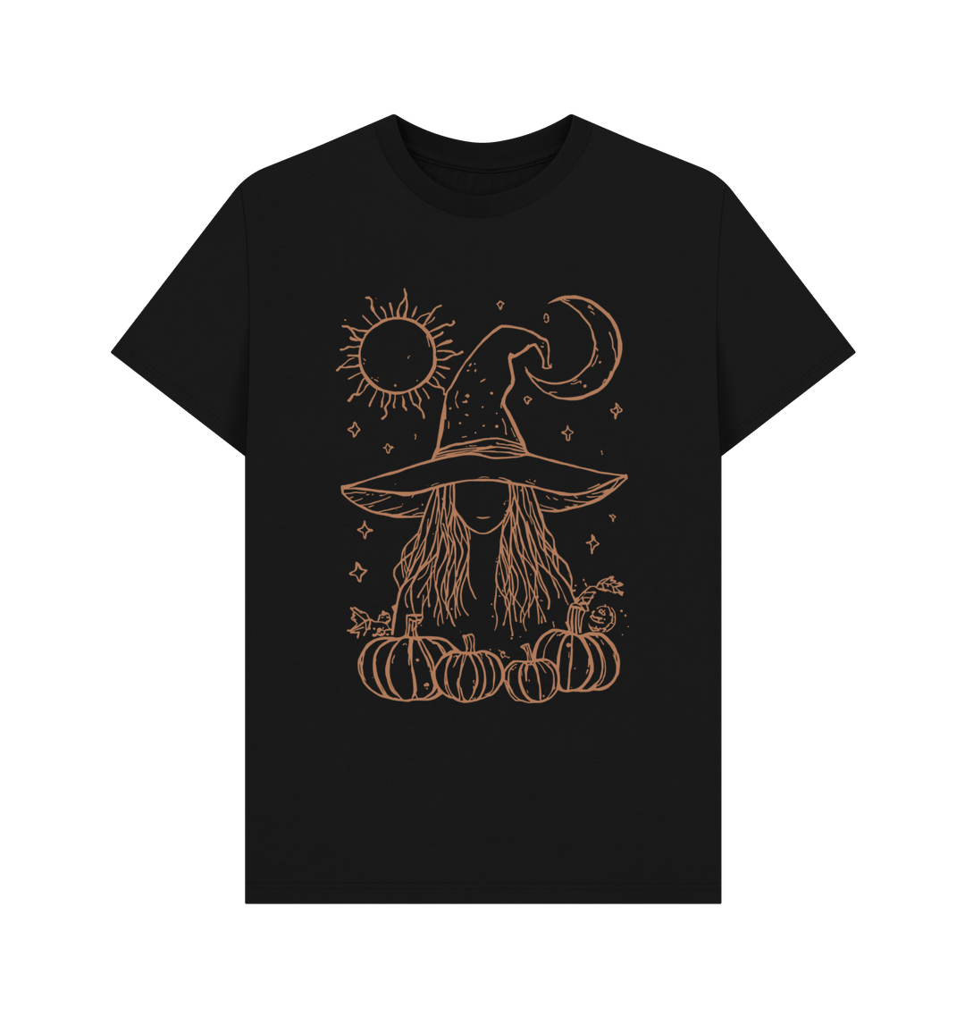 Black Printed T-shirt Front