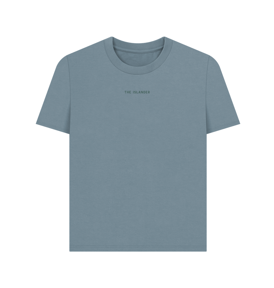 Stone Blue Printed T-shirt