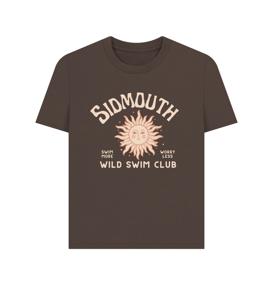 Chocolate Sidmouth - Wild Swim - Women's T Shirt - Wild Swimmer Gift