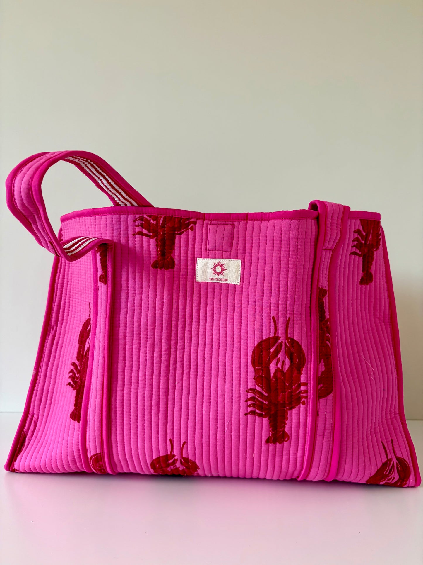 Lobster Reversible Large Tote Bag