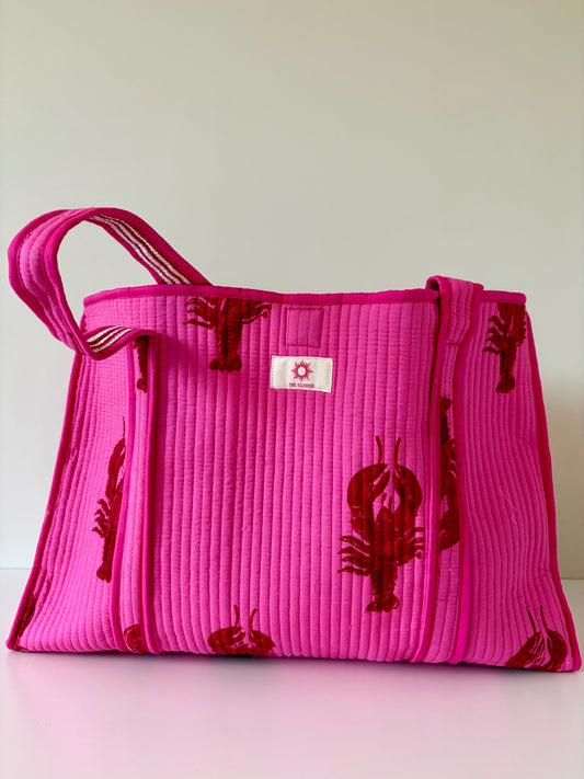 Lobster Reversible Large Tote Bag