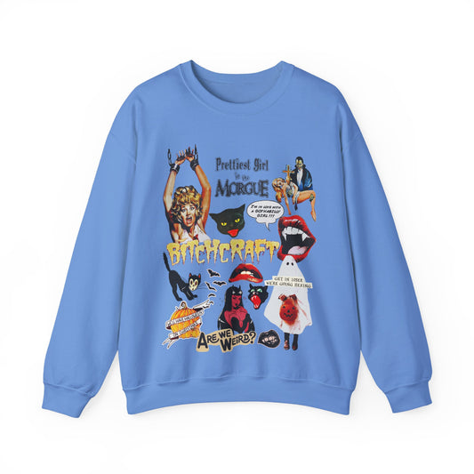 Halloween/Spooky Vintage Scream Queen Unisex Heavyweight Sweatshirt