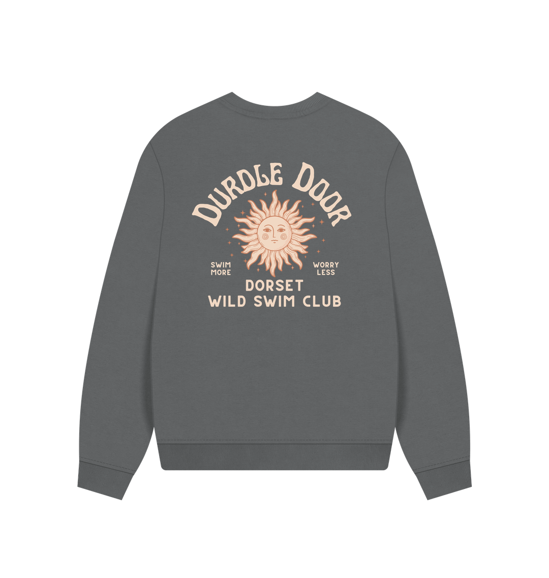 Durdle Door, Dorset - Wild Swim Club - Women's Oversized Style Sweatshirt