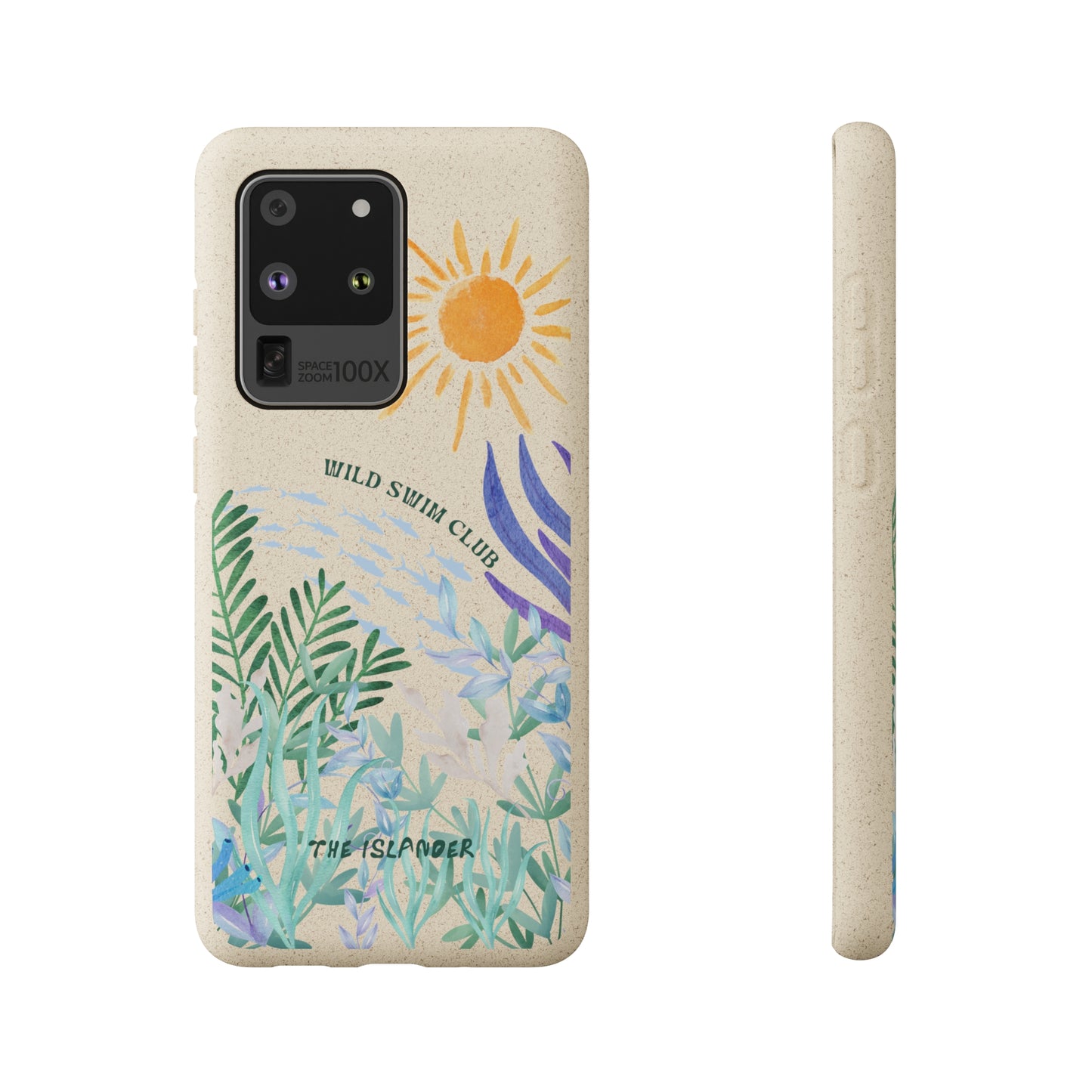 Wild Swimming  - Biodegradable Phone Case - Made from Natural Materials