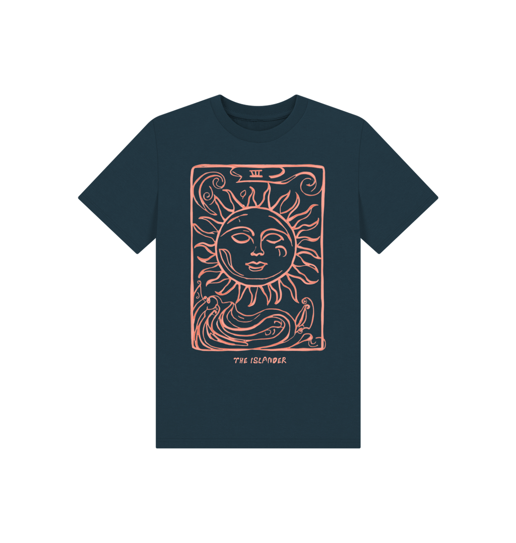 Denim Blue Printed Kids T-Shirt