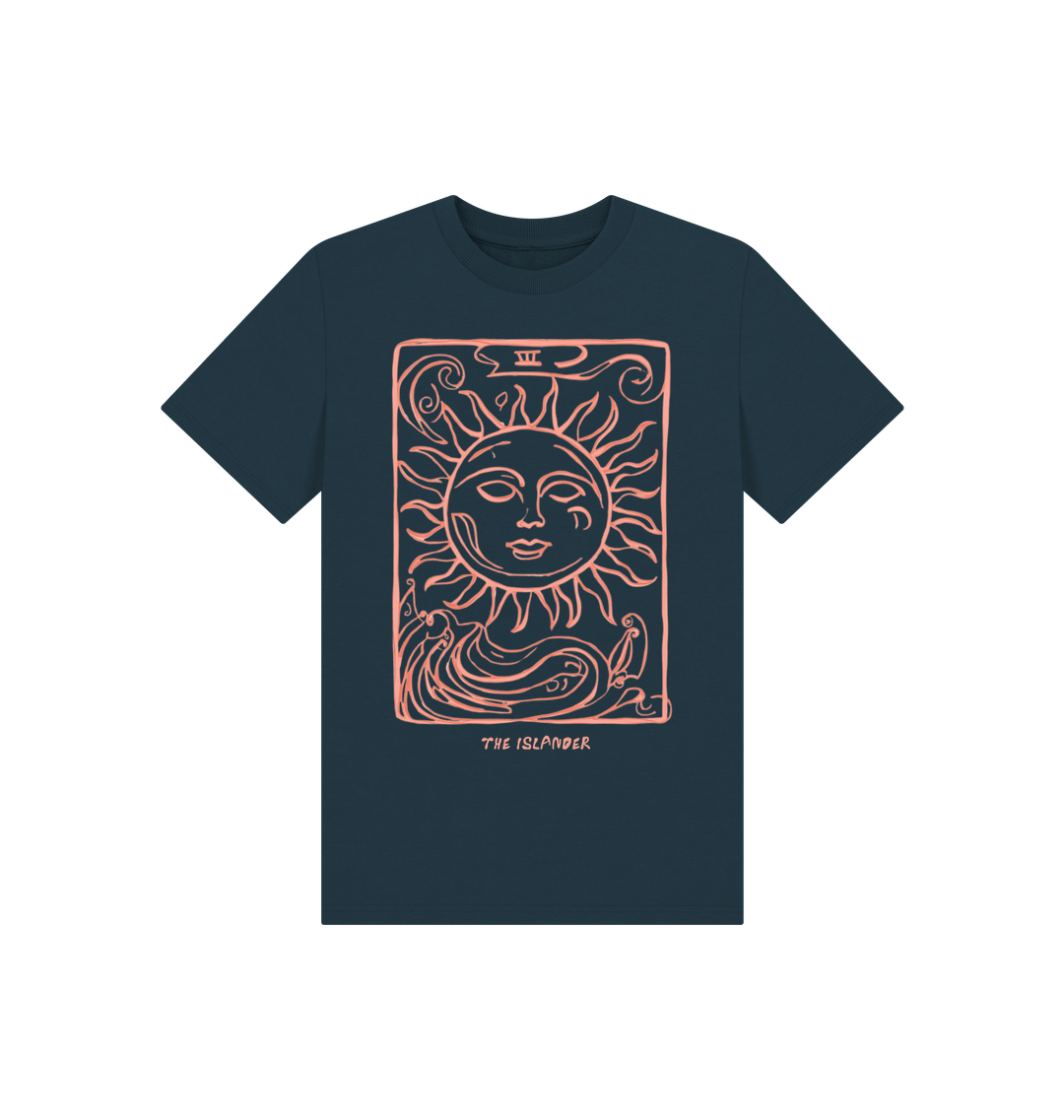 Denim Blue Printed Kids T-Shirt