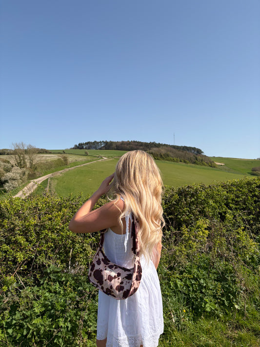 Cow Print Side Mini Bag