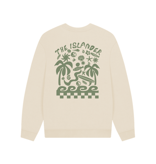 The Islander - Abstract Island Life - Unisex Oversized Style Sweatshirt